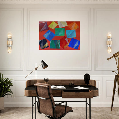 Wig-Wam - 1991 - Piero Dorazio Brushed Aluminum Print - 70x100 cm / 28x40 inches | Piero Dorazio Aluminum Print | Piero Dorazio Prints