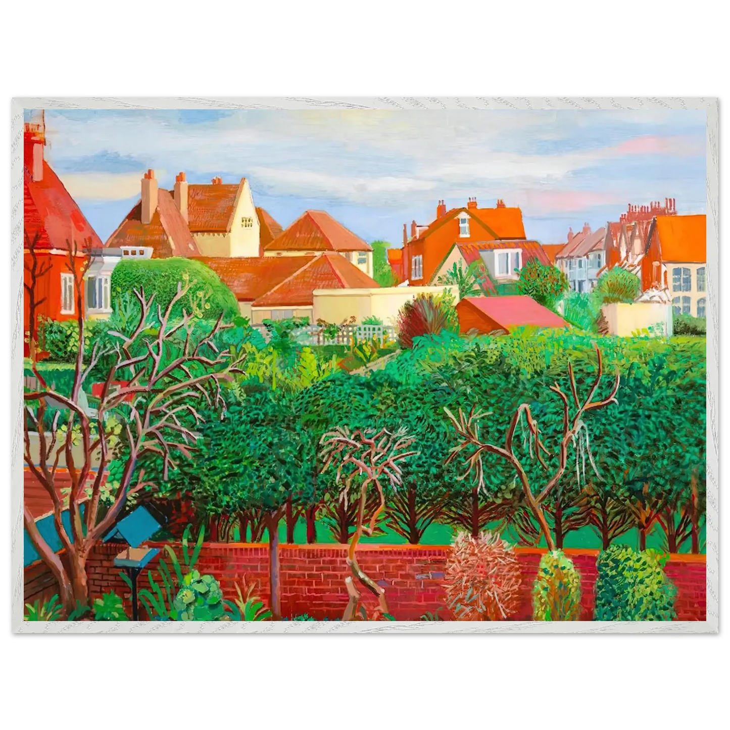David Hockney - David Hockney Wall art - A1 (59.4 x 84.1  cm) - Premium Wooden Framed Poster With Fine Art Paper - Black frame
