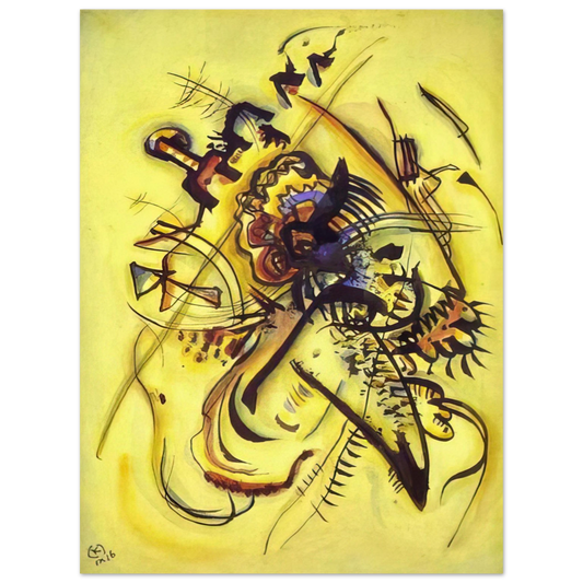 Wassily Kandinsky - TO THE UNKNOWN VOICE 1916  75x100 cm / 30x40inches Fine Art Poster
