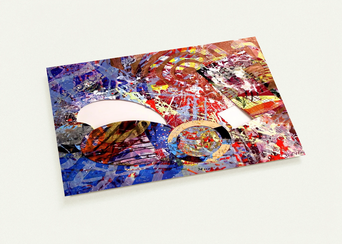 Manet I By Sam Gilliam Pack of 10 Post Cards | Sam Gilliam Post Cards | A6 (10.5 x 14.8 cm) - 4.1 x 5.8 inches