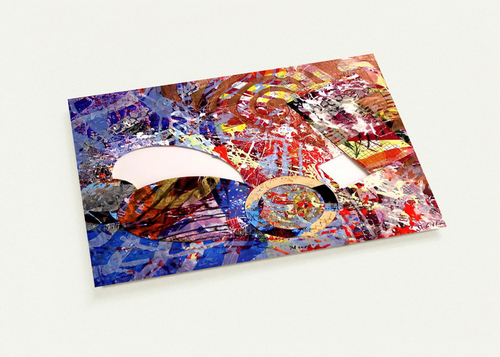 Manet I By Sam Gilliam Pack of 10 Post Cards | Sam Gilliam Post Cards | A6 (10.5 x 14.8 cm) - 4.1 x 5.8 inches
