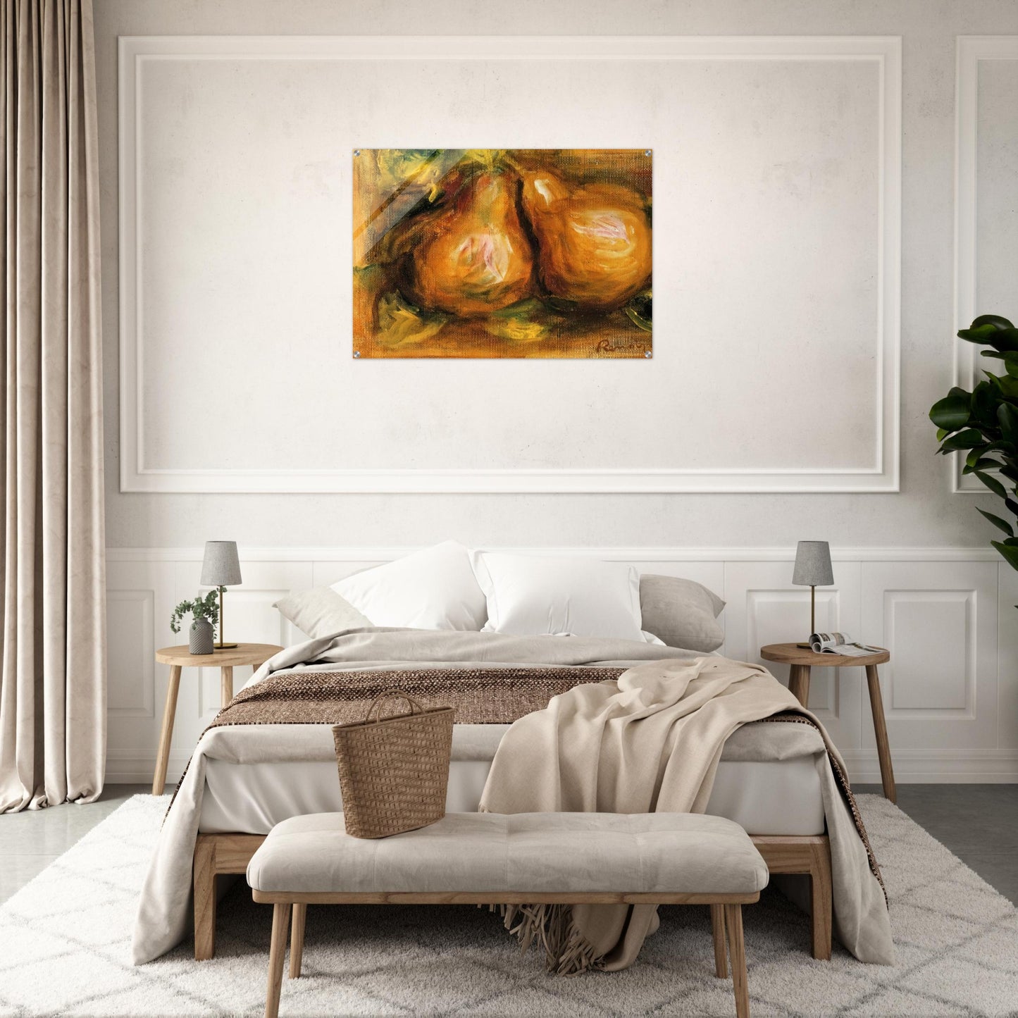 Pears - Pierre-Auguste Renoir Acrylic Print - 70x100 cm / 28x40″ inches | Pierre-Auguste Renoir Wall Art | Pierre-Auguste Renoir Prints