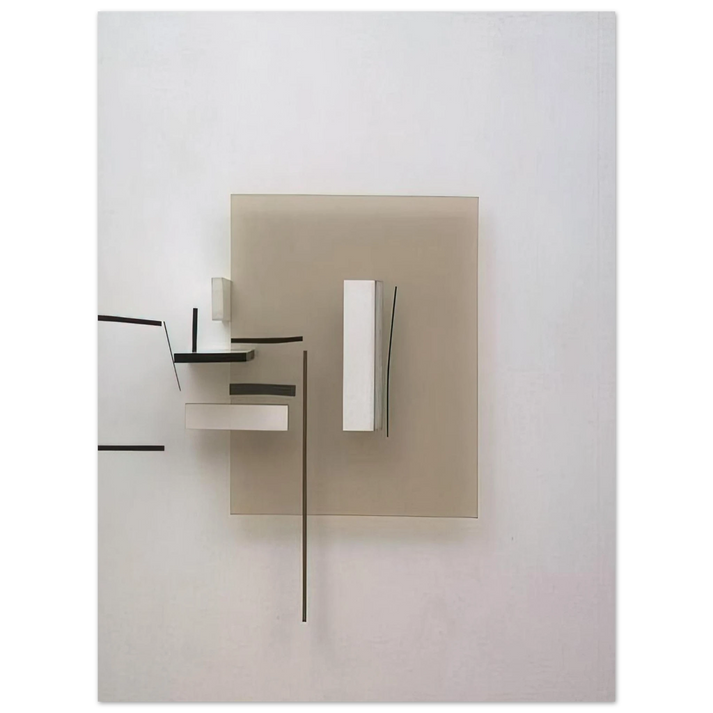 Victor Pasmore - Synthetic Construction White and Black - 1966  75x100 cm / 30x40inches Fine Art Poster