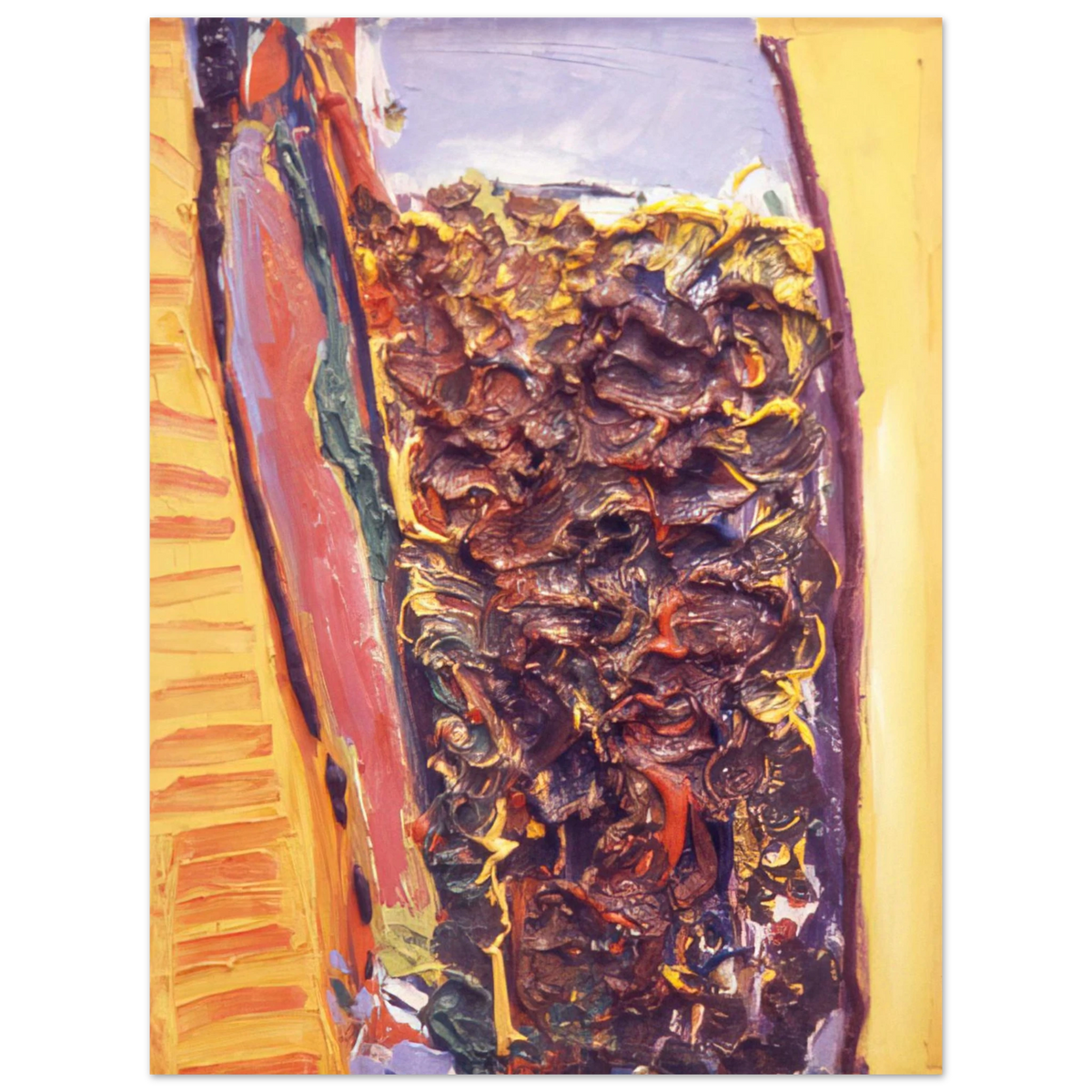 Ronnie Landfield - For Vincent Van Gogh - 1972  75x100 cm / 30x40inches Fine Art Poster
