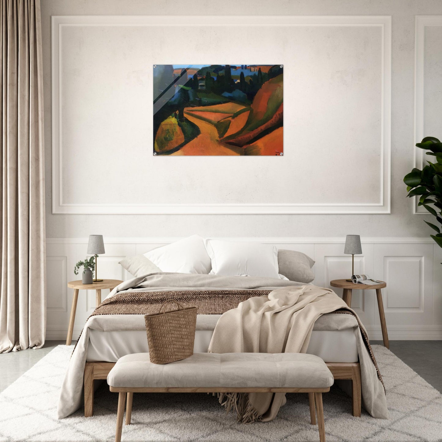 LANDSCAPE NEAR MARTIGUES 1908 - Andre Derain Acrylic Print - 70x100 cm / 28x40″ inches | Andre Derain Wall Art | Andre Derain Prints