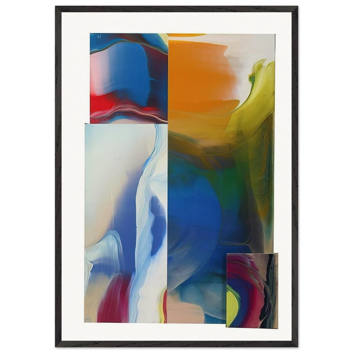 Lot and Square - Sam Gilliam 70x100 cm / 28x40 inches Framed Art Print – Black Wooden Frame