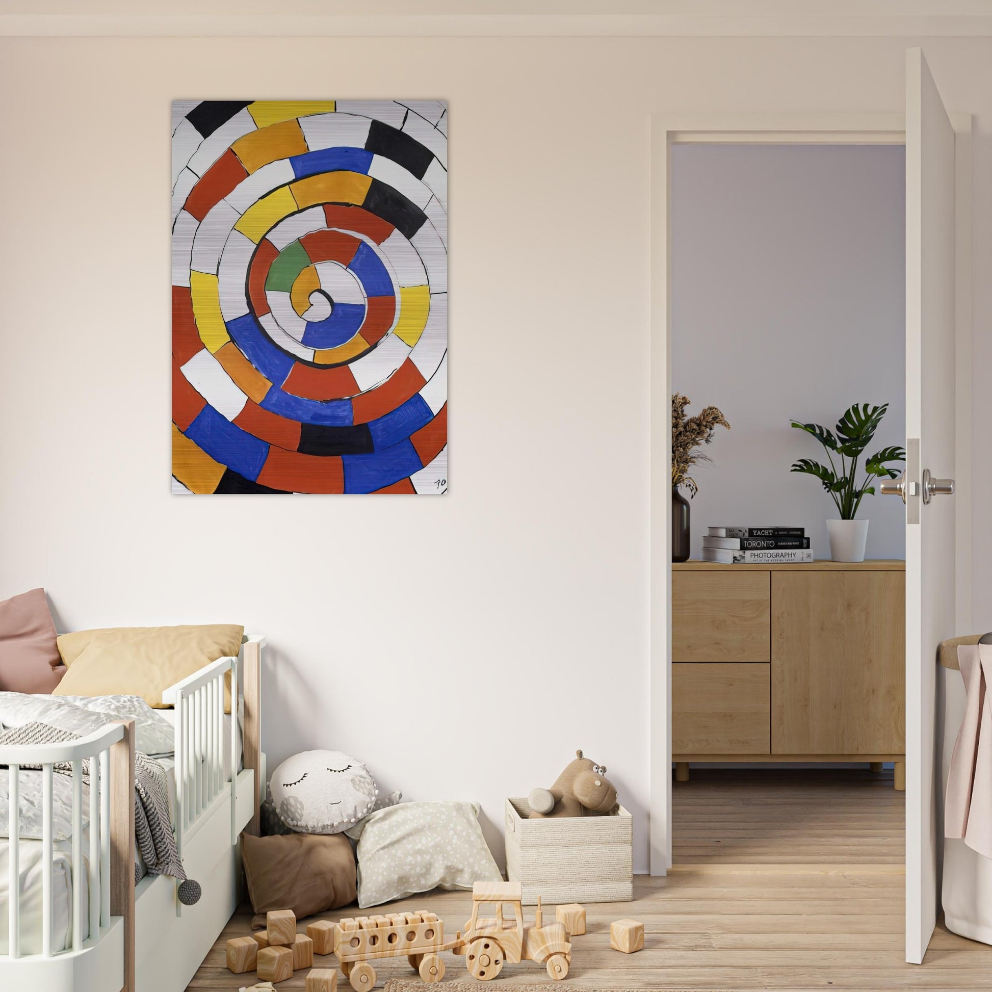 SPIRAL 1970 - Alexander Calder Brushed Aluminum Print - 70x100 cm / 28x40 inches | Alexander Calder Aluminum Print | Alexander Calder Prints