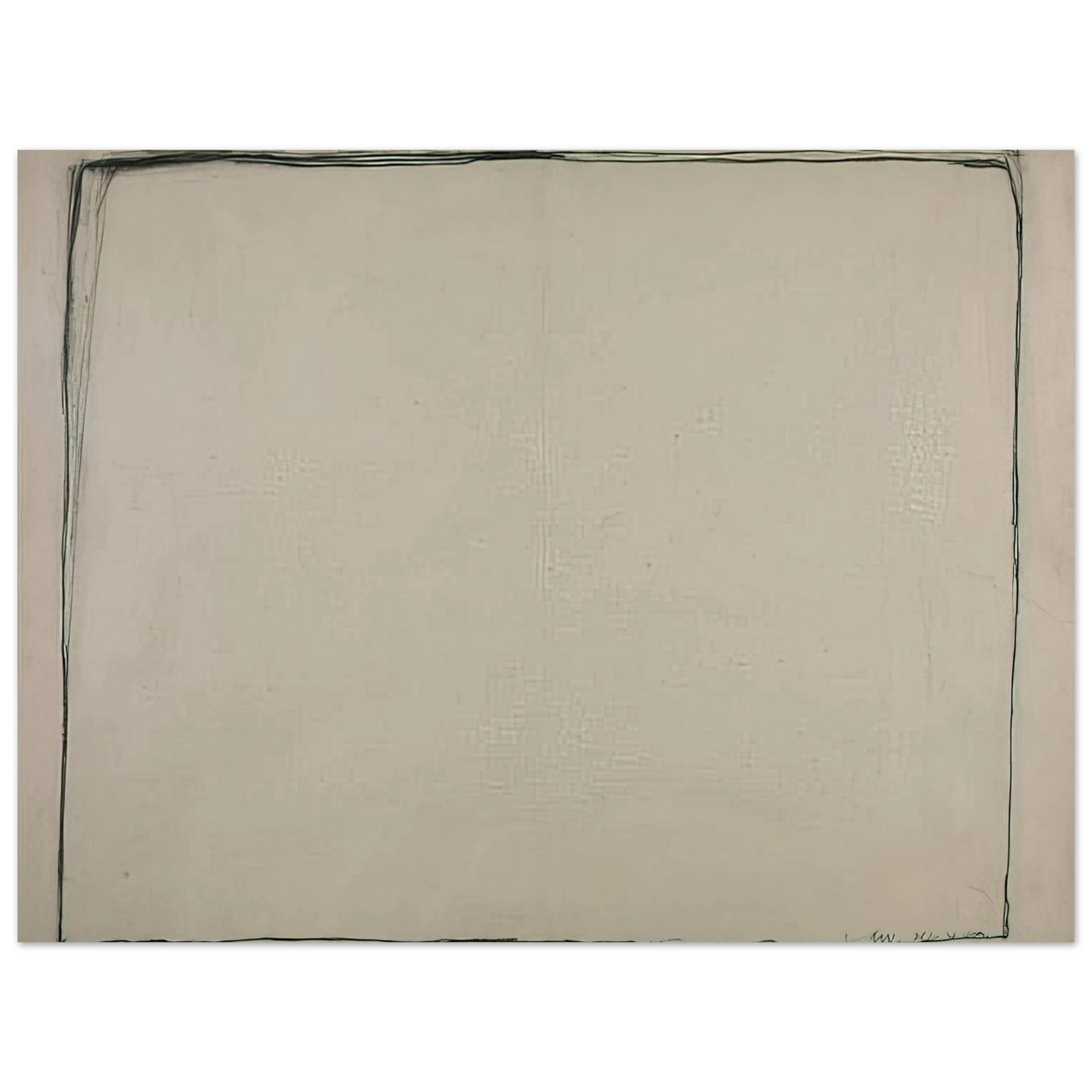 Bob Law - Drawing 24.4.60 - 1960  75x100 cm / 30x40inches Fine Art Poster