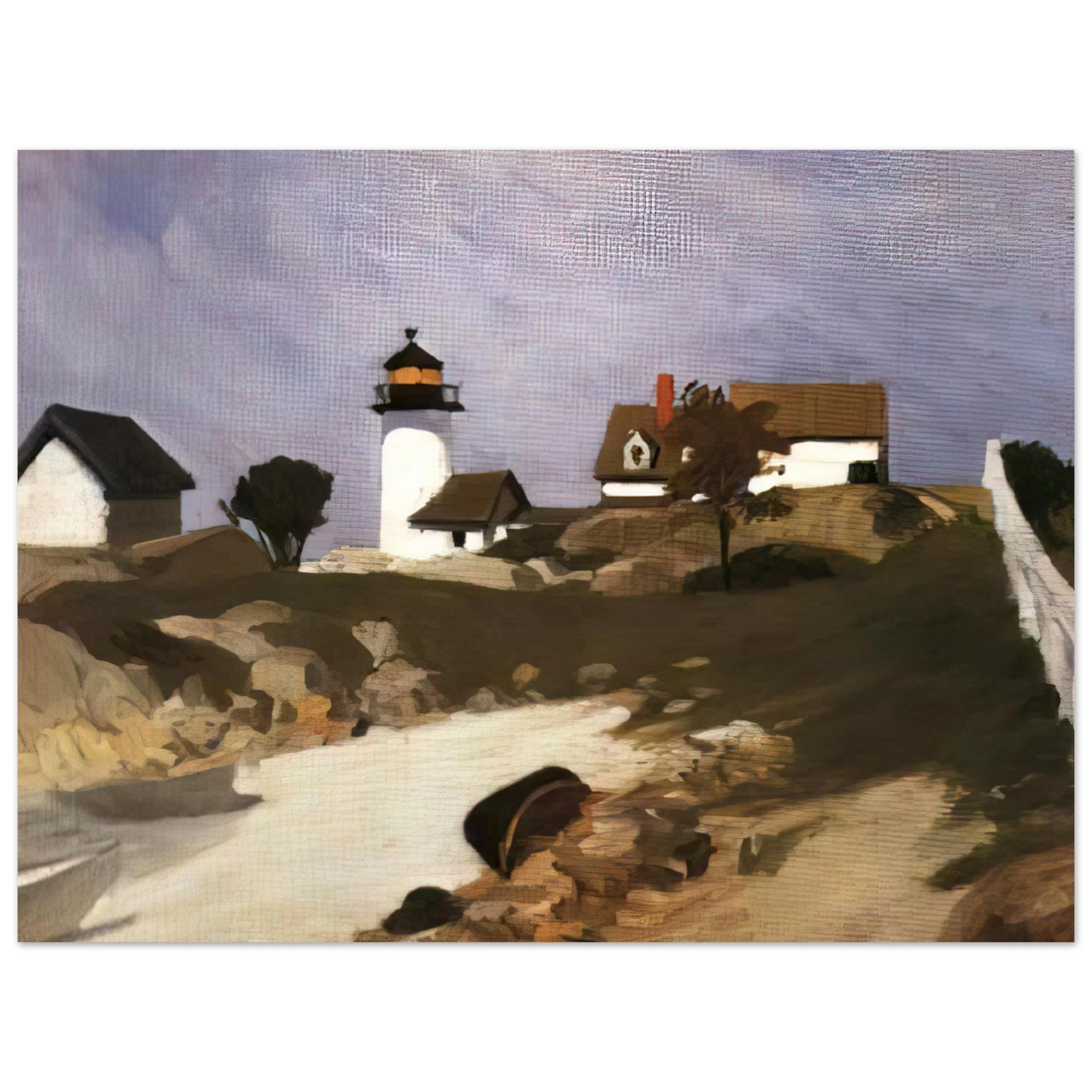 Edward Hopper - Squam Light Fine Art Poster