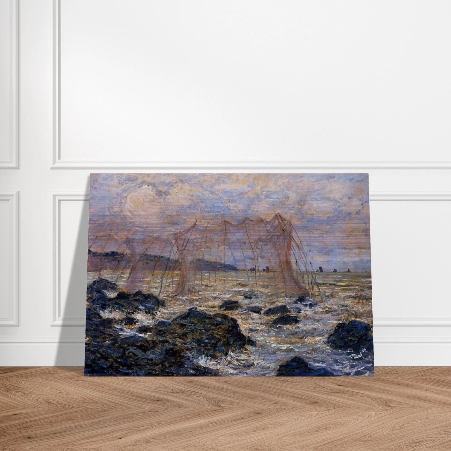 The Nets - claude monet Brushed Aluminum Print - 70x100 cm / 28x40 inches | claude monet Aluminum Print | claude monet Prints
