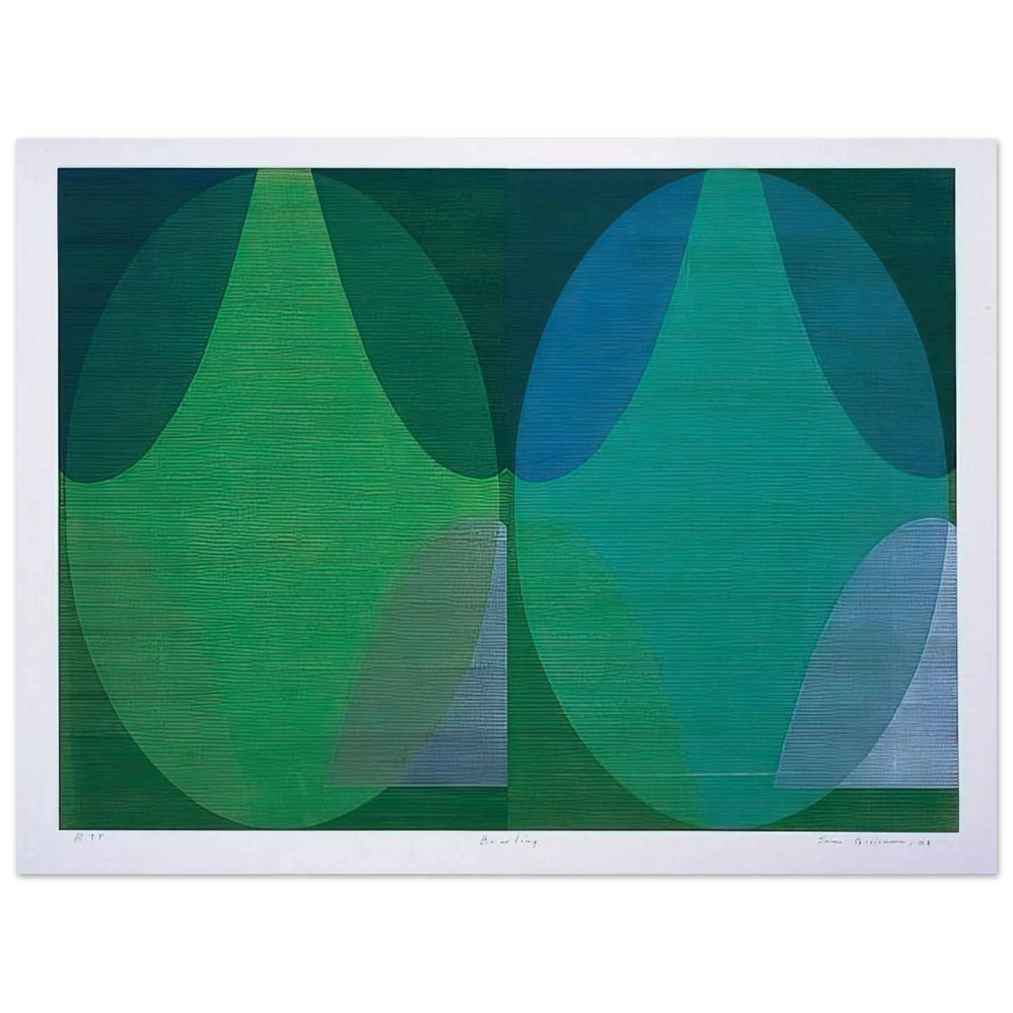 Sam Gilliam - Bowling  75x100 cm / 30x40inches Fine Art Poster