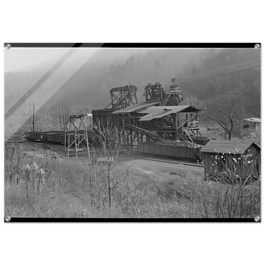 LOADING RECENTLY MINED COAL IN JENKINS 1935 - Ben Shahn Acrylic Print - 70x100 cm / 28x40″ inches