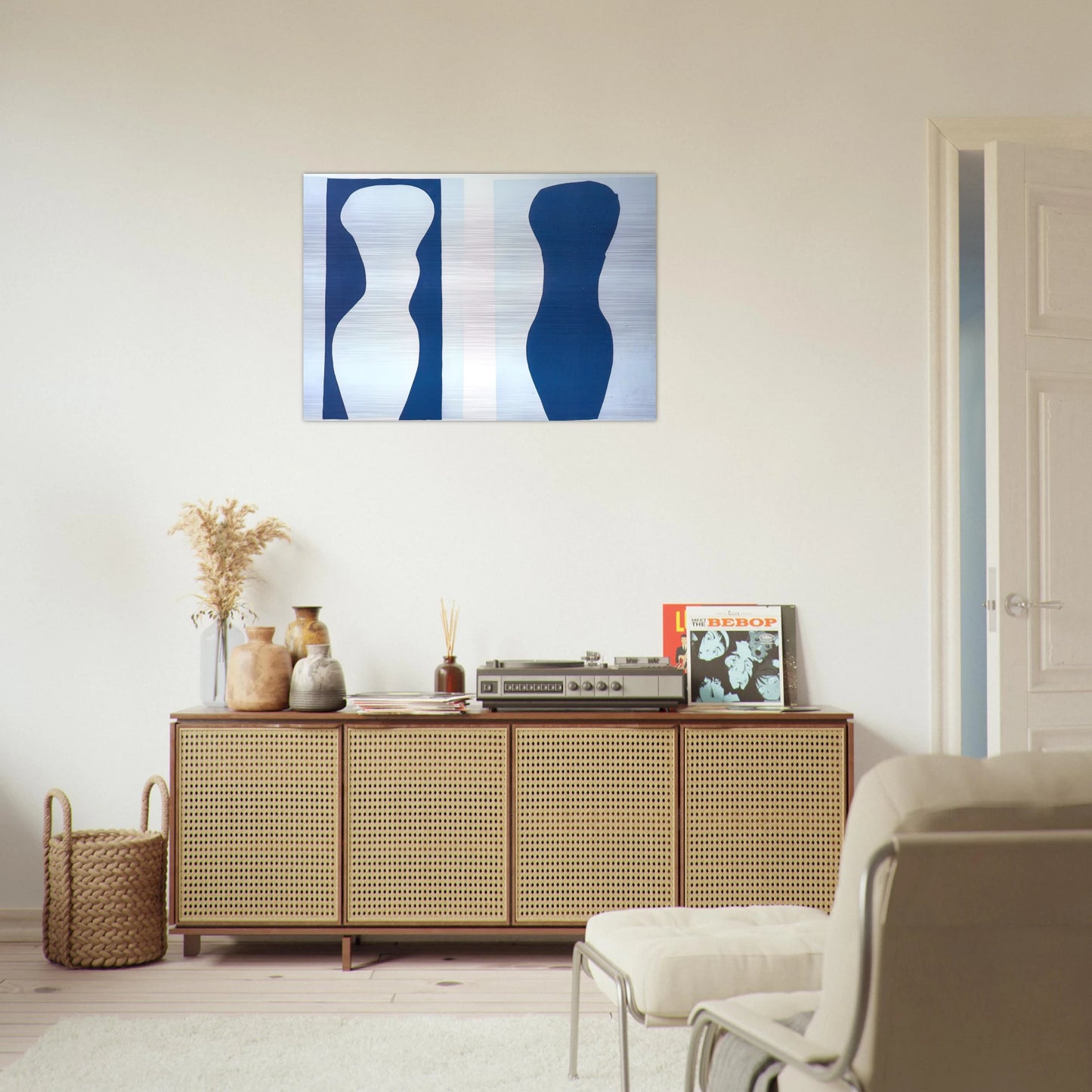 WHITE TORSO AND BLUE TORSO 1944 - Henri Matisse Brushed Aluminum Print - 70x100 cm / 28x40 inches | Henri Matisse Aluminum Print | Henri Matisse Prints