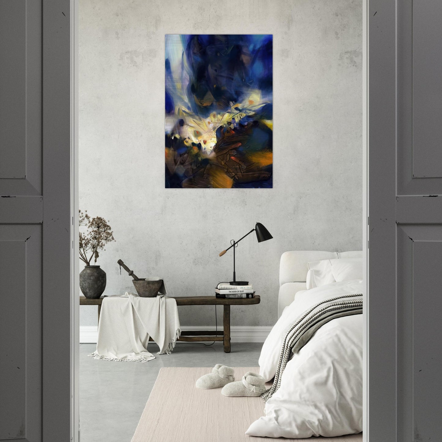 LE SOUFFLE QUI LIBERE LA MATIERE 2006 - Chu teh Chun Brushed Aluminum Print - 70x100 cm / 28x40 inches | Chu teh Chun Aluminum Print | Chu teh Chun Prints