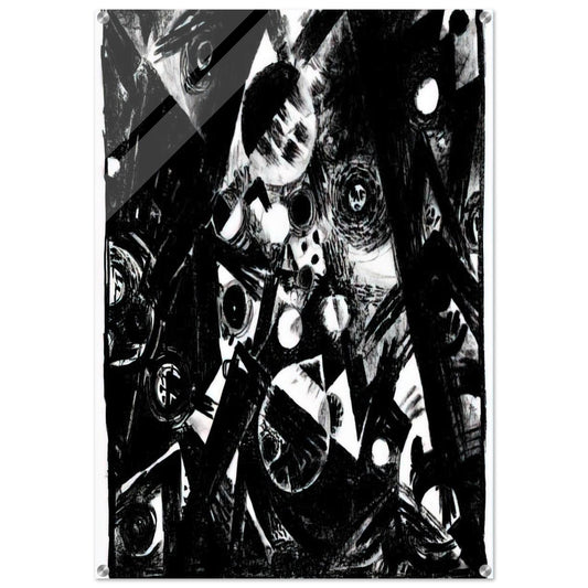 Komposition - 1919 - Johannes Itten Acrylic Print - 70x100 cm / 28x40″ inches | Johannes Itten Wall Art | Johannes Itten Prints