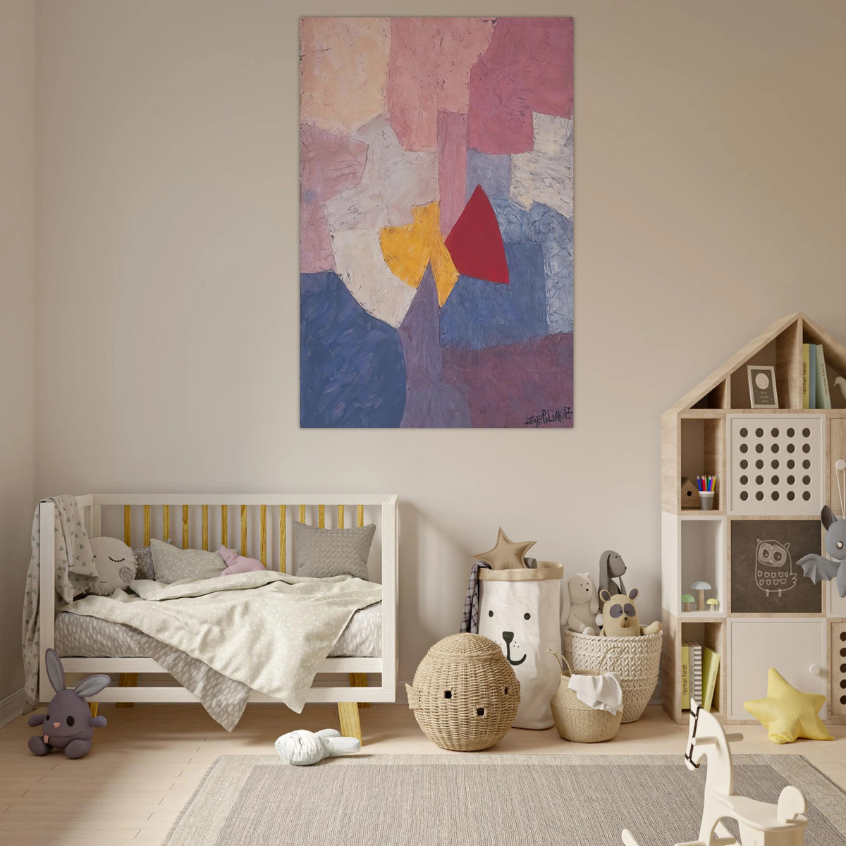 Composition - 1960 - Serge Poliakoff Art Prints - 100x150 cm / 40x60″ inches | Serge Poliakoff Poster | Serge Poliakoff Prints