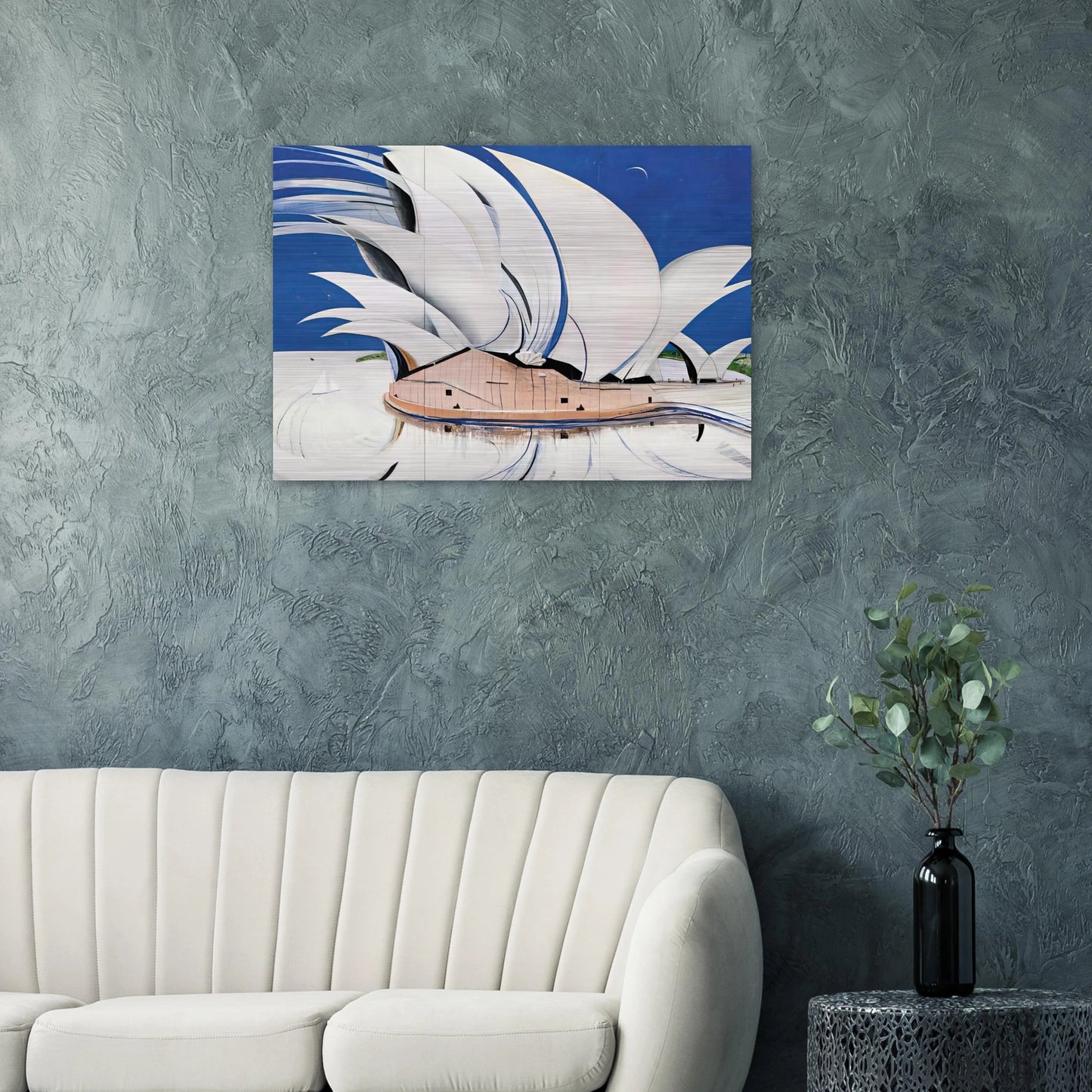 Opera House - 1982 - Brett Whiteley Brushed Aluminum Print - 70x100 cm / 28x40 inches | Brett Whiteley Aluminum Print | Brett Whiteley Prints
