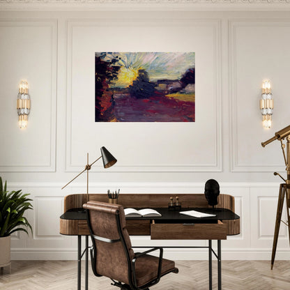 SUNSET IN CORSICA 1898 - Henri Matisse Brushed Aluminum Print - 70x100 cm / 28x40 inches | Henri Matisse Aluminum Print | Henri Matisse Prints