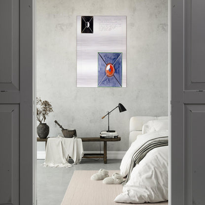 ATOM SERIES NO 8 ATOM ON THE ETHER PLANE IS IN CONSTANT CHANGE BETWEEN REST AND ACTIVITY AT THE 1917 - Hilma af Klint Brushed Aluminum Print - 70x100 cm / 28x40 inches | Hilma af Klint Aluminum Print | Hilma af Klint Prints