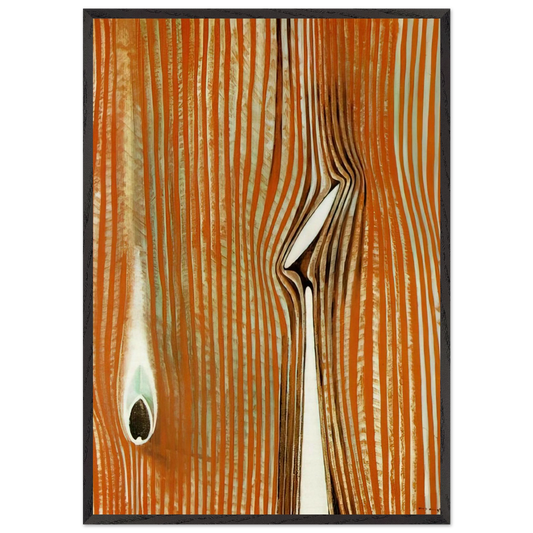 Blind swimmers Effect of a touch - Max Ernst 70x100 cm / 28x40 inches Framed Art Print – Black Wooden Frame