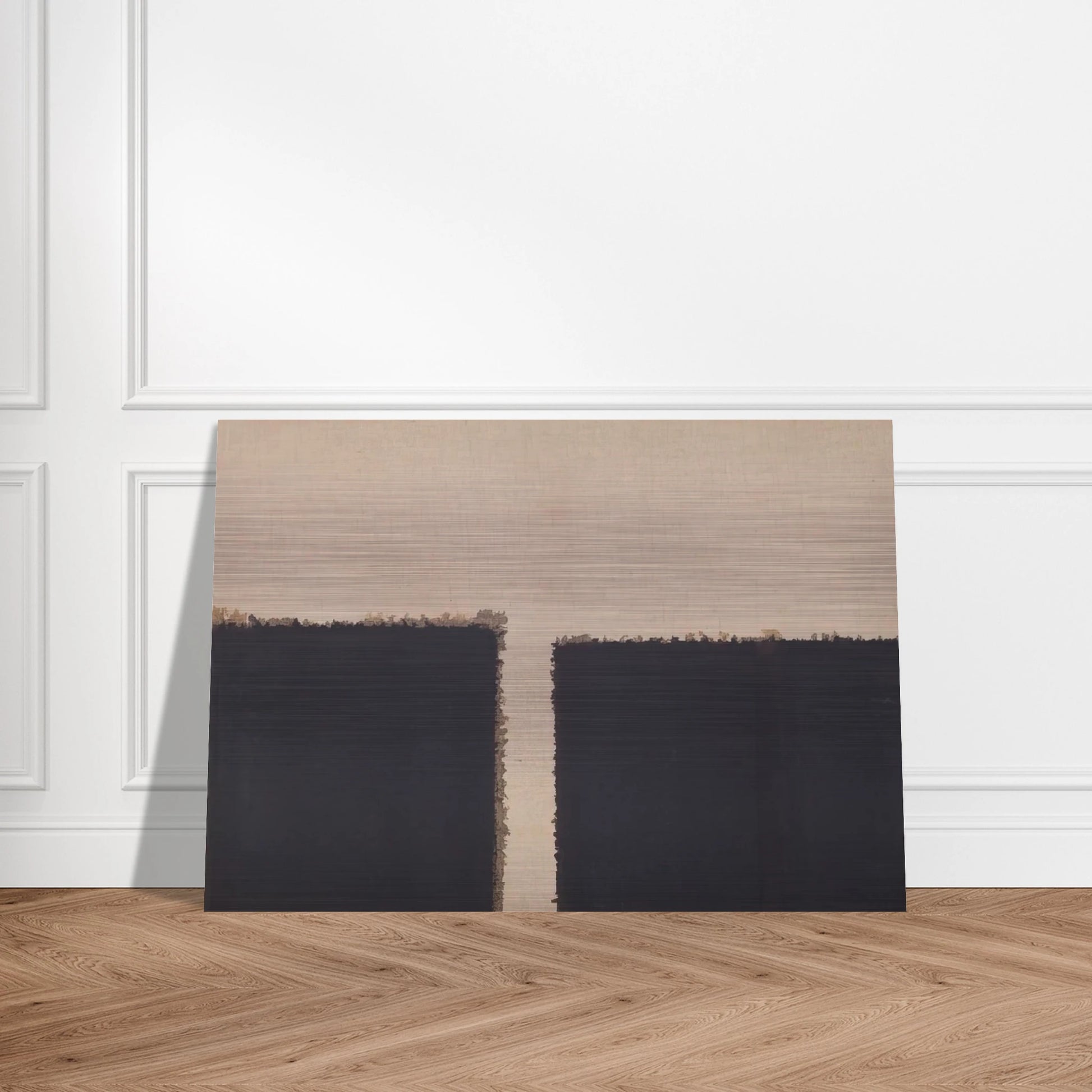 Burnt Umber  Ultramarine - 2004 - Yun Hyong-keun Brushed Aluminum Print - 70x100 cm / 28x40 inches | Yun Hyong-keun Aluminum Print | Yun Hyong-keun Prints