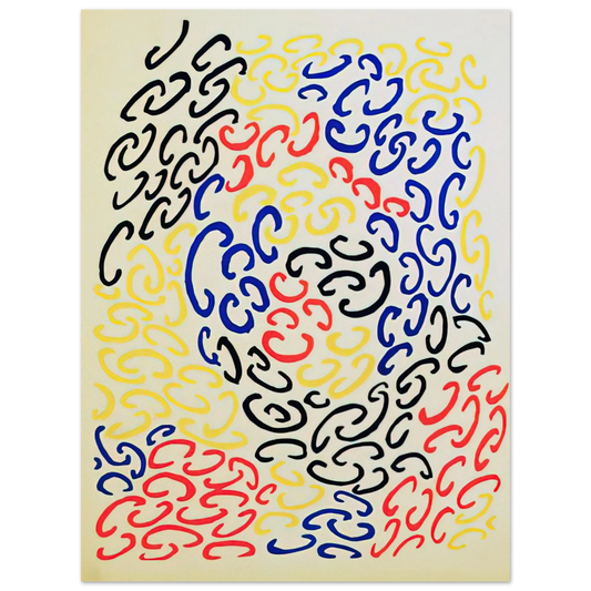 Sonia Delaunay - COMPOSITION 10  75x100 cm / 30x40inches Fine Art Poster