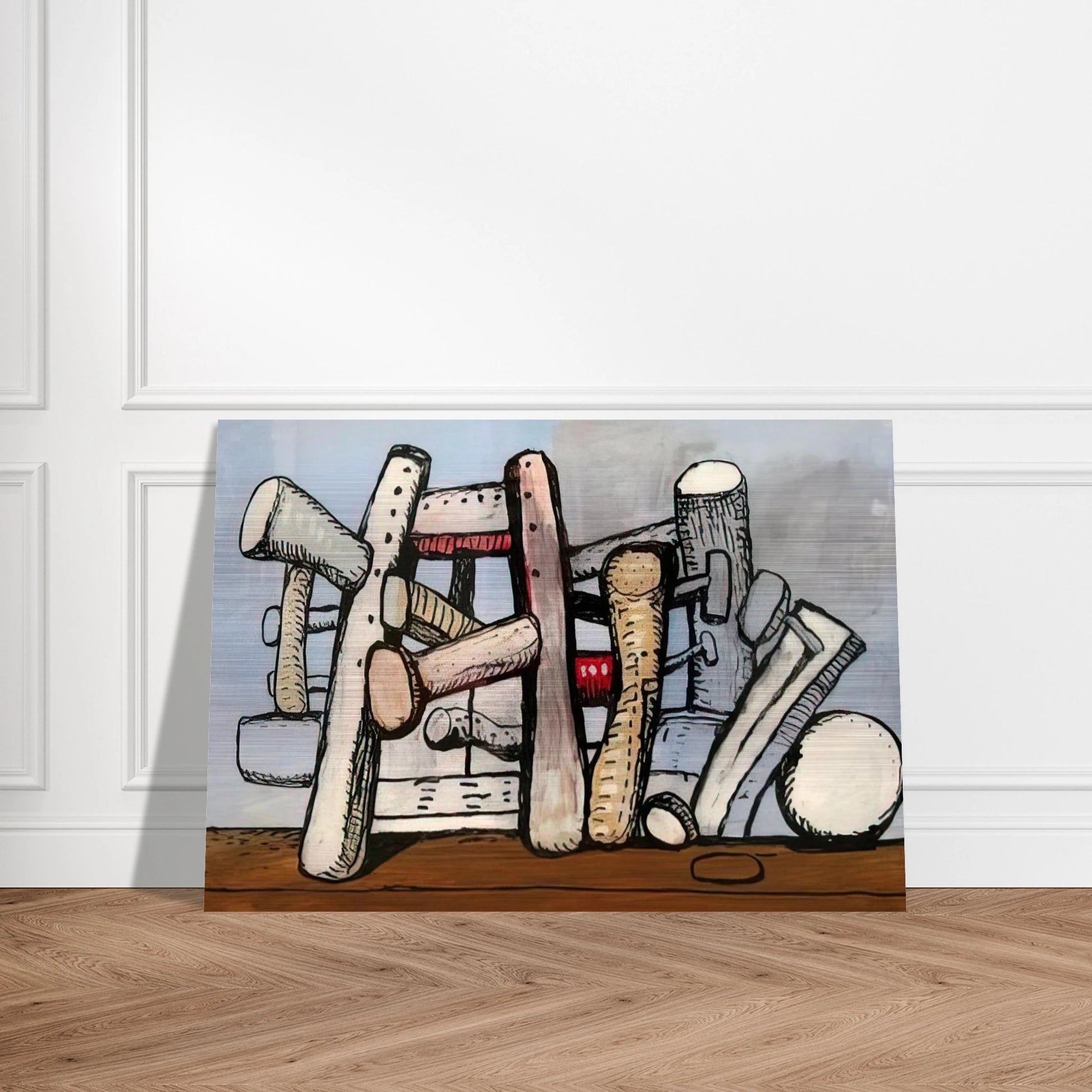UNTITLED 1980 - Philip Guston Brushed Aluminum Print - 70x100 cm / 28x40 inches | Philip Guston Aluminum Print | Philip Guston Prints