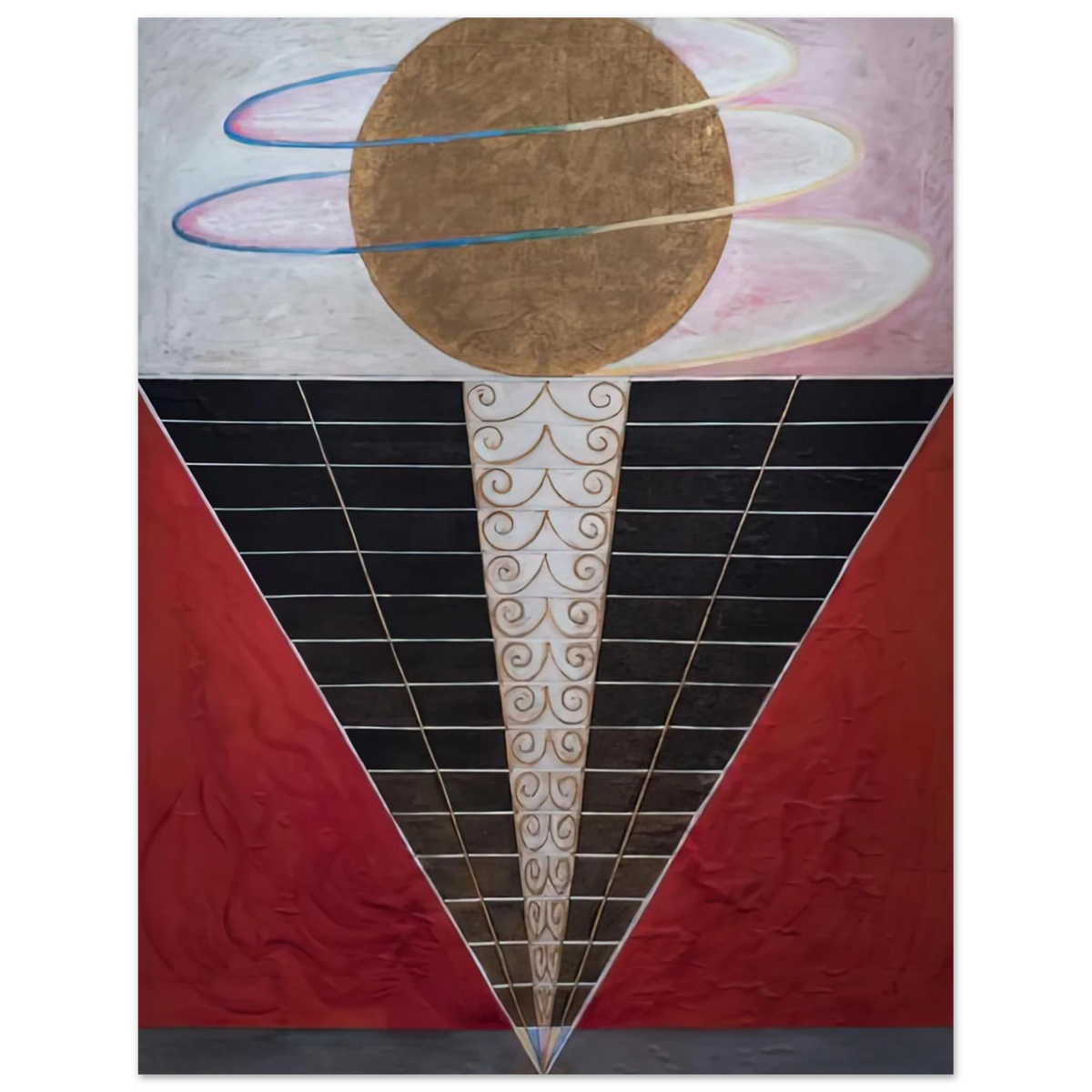 Hilma af Klint - ALTARPIECE NO 2 1915 Wall art - 30x40 cm / 12x16 inches - Premium Wooden Framed Poster With Fine Art Paper-canvas - Black frame