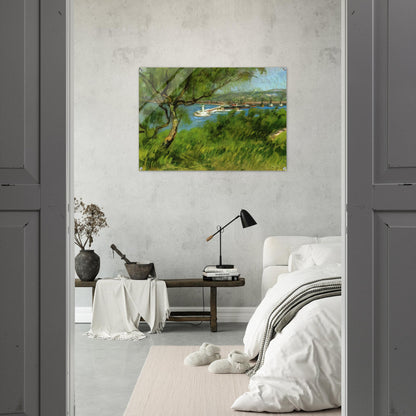 VIEW OF A PORT - Raoul Dufy Acrylic Print - 70x100 cm / 28x40″ inches