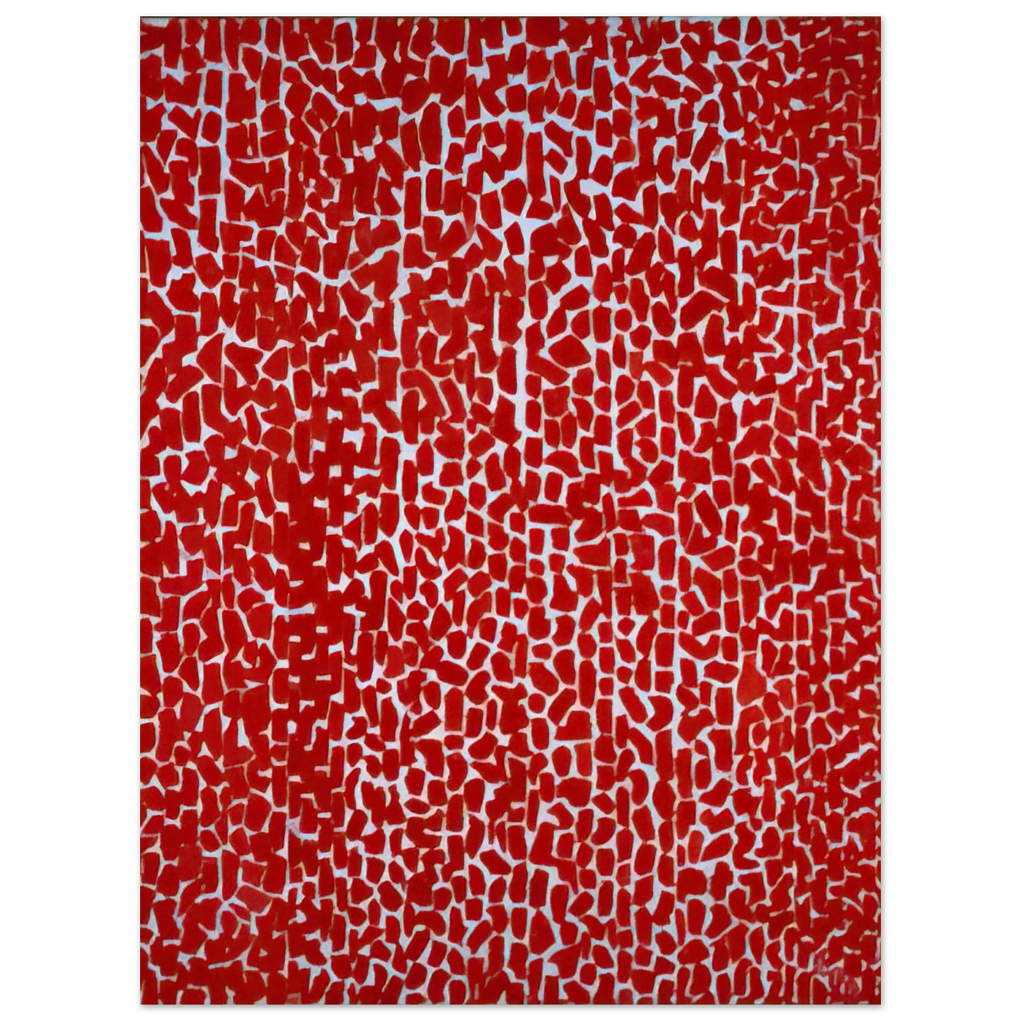 Alma Woodsey Thomas - RED ROSE CANTATA 1973  75x100 cm / 30x40inches Fine Art Poster