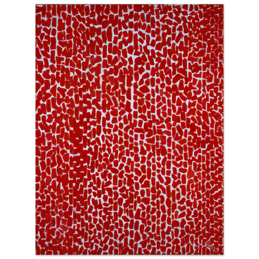 Alma Woodsey Thomas - RED ROSE CANTATA 1973  75x100 cm / 30x40inches Fine Art Poster