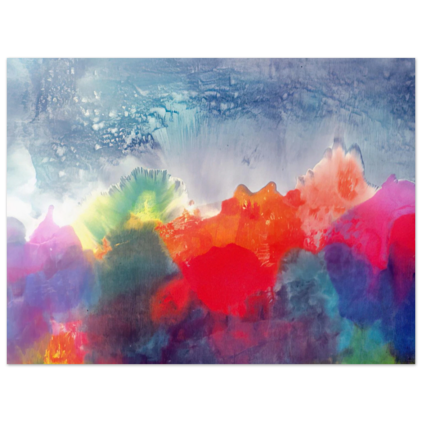 Ronnie Landfield - Nightfall - 1994  75x100 cm / 30x40inches Fine Art Poster