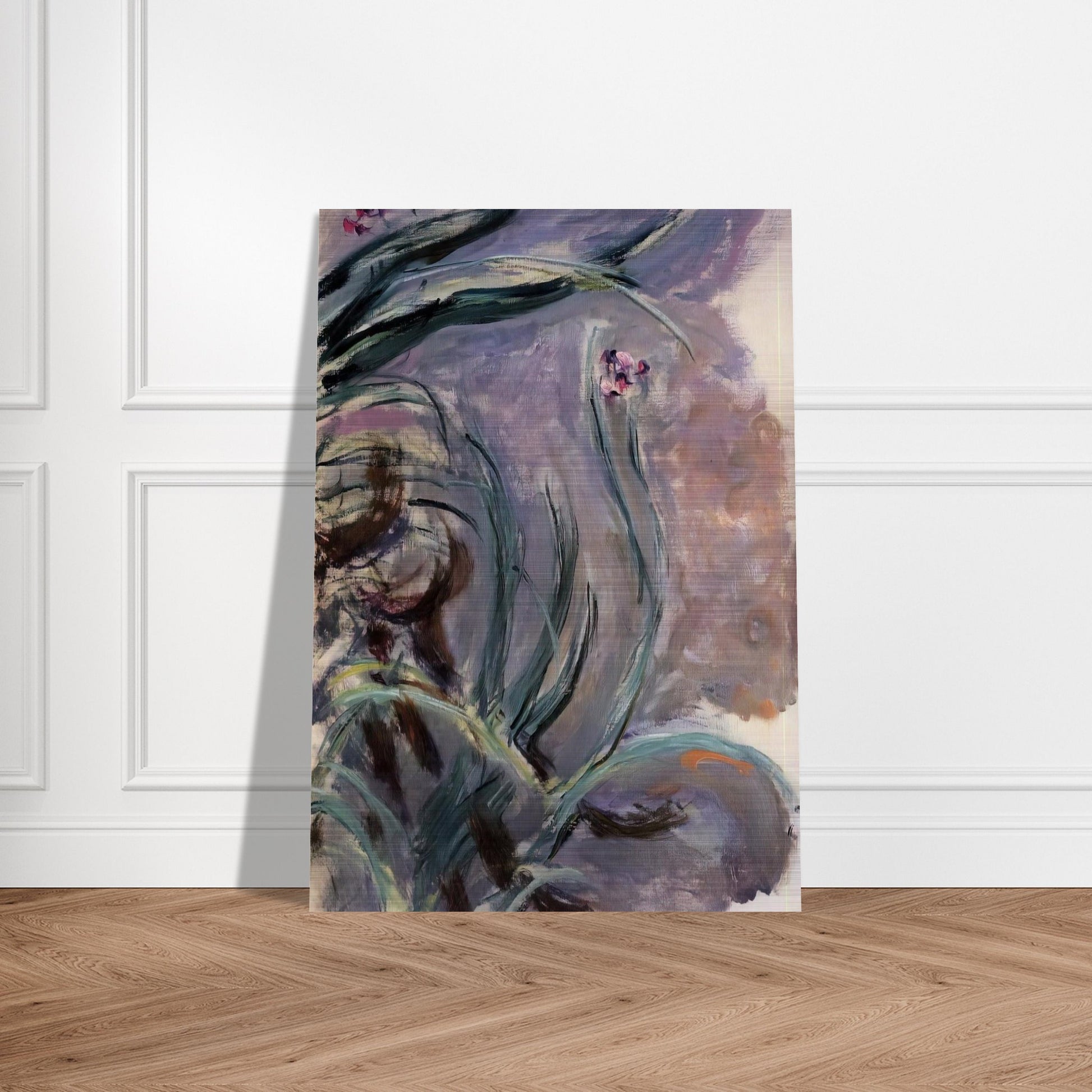 Irises - claude monet Brushed Aluminum Print - 70x100 cm / 28x40 inches | claude monet Aluminum Print | claude monet Prints