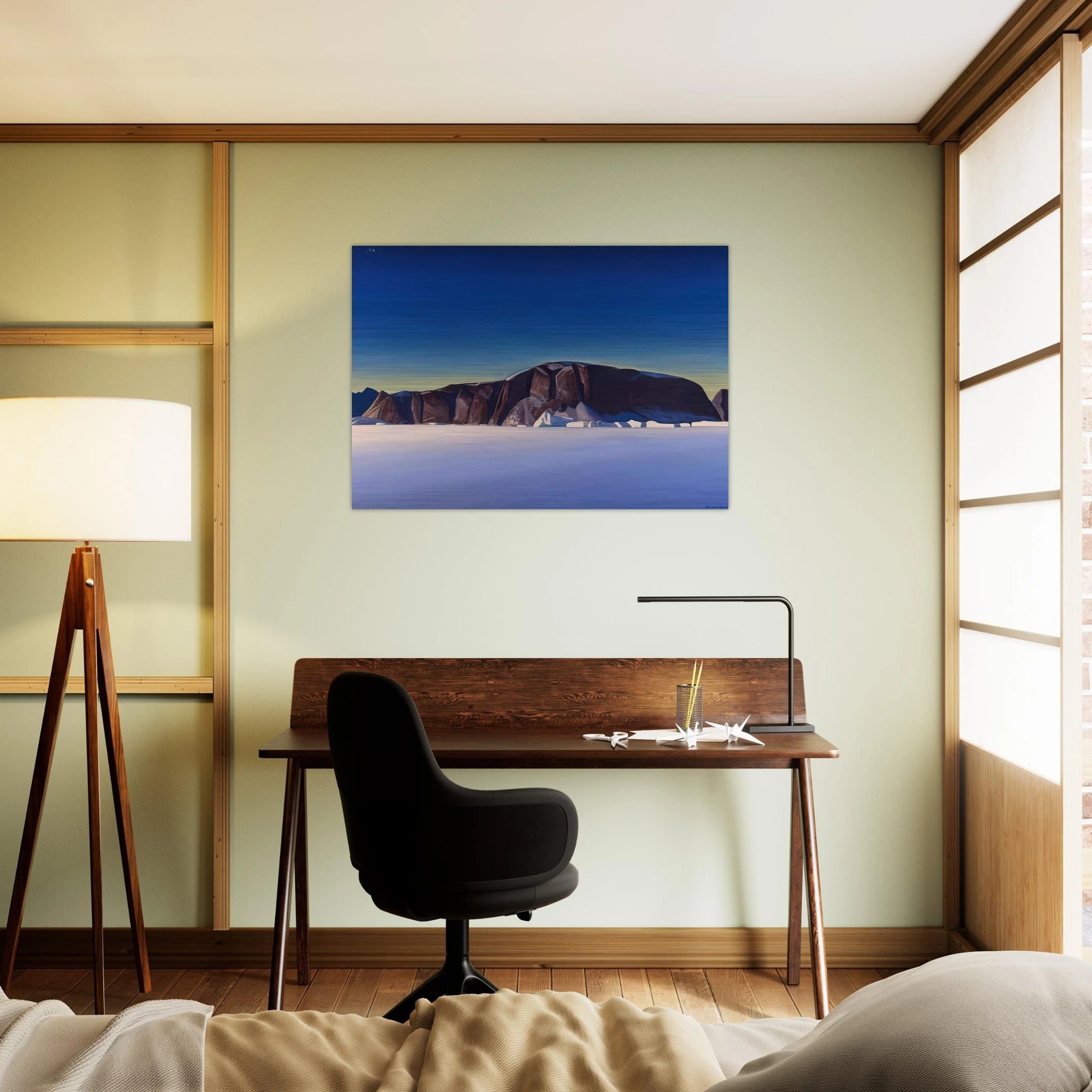 Greenland Coast - Rockwell Kent Brushed Aluminum Print - 70x100 cm / 28x40 inches | Rockwell Kent Aluminum Print | Rockwell Kent Prints
