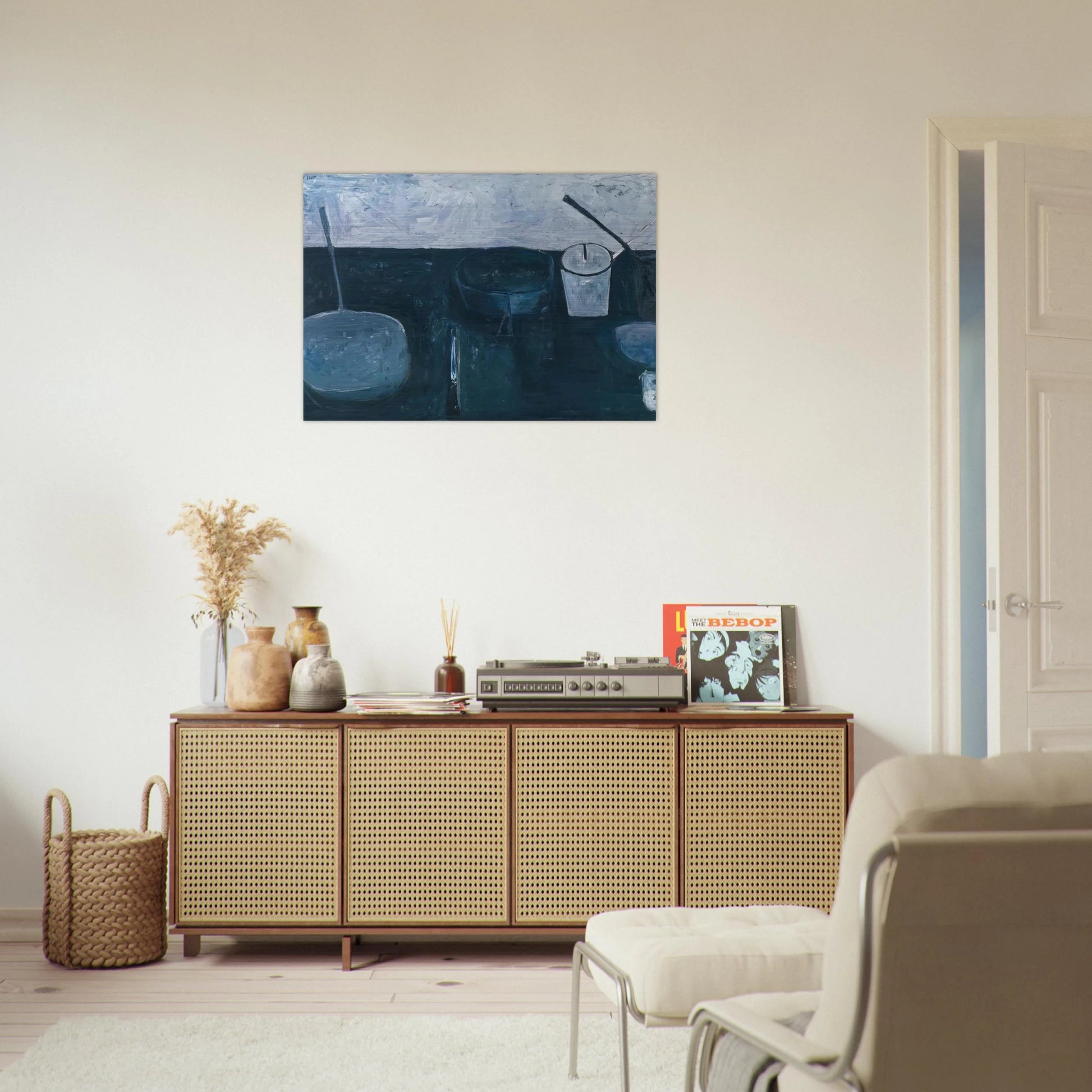 Winter Still Life - 1956 - William Scott Brushed Aluminum Print - 70x100 cm / 28x40 inches | William Scott Aluminum Print | William Scott Prints