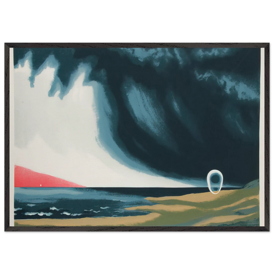 Eschatos 23 - 1977 - Clarence Holbrook Carter 70x100 cm / 28x40 inches Framed Art Print – Black Wooden Frame