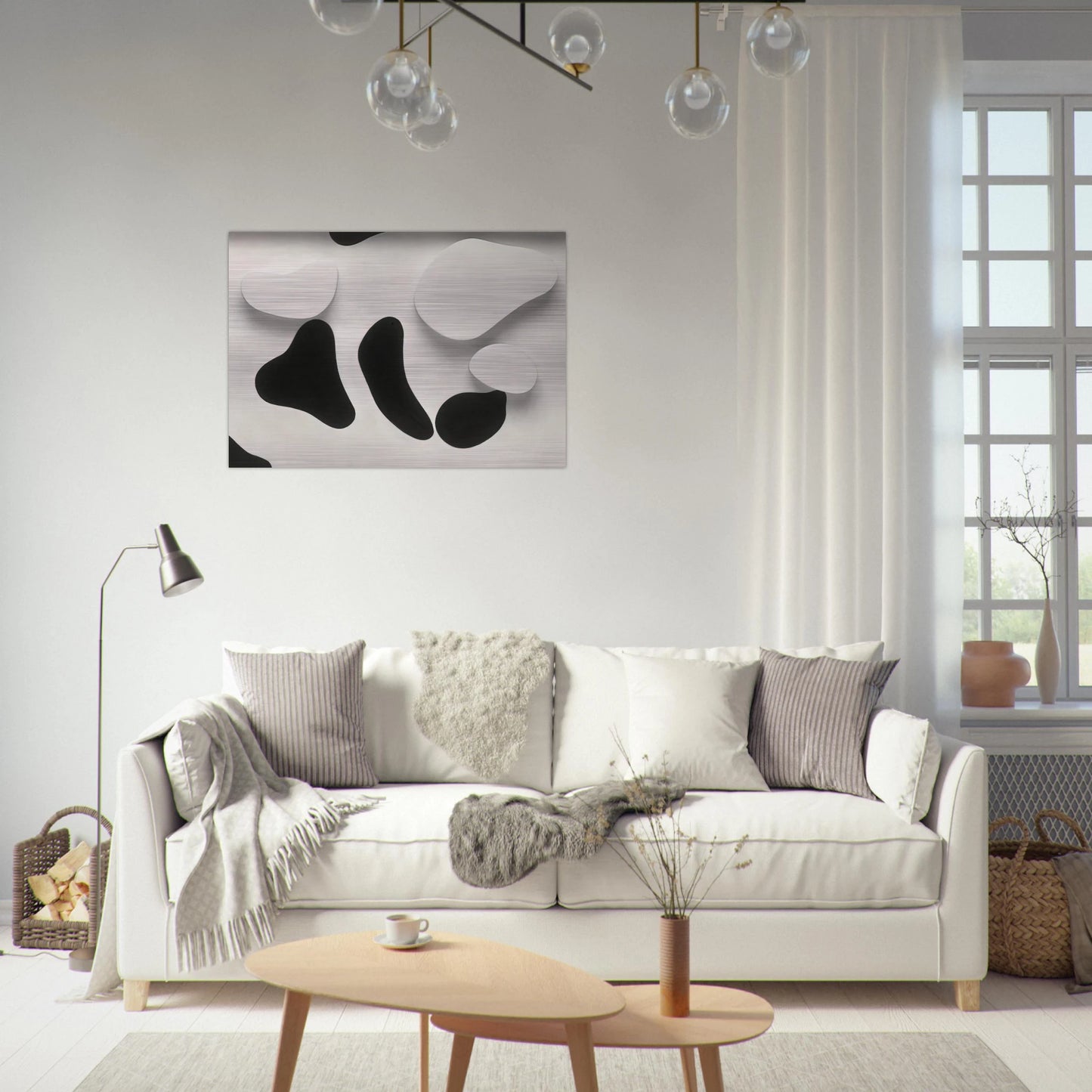 Constellation According to the Laws of Chance - Jean Arp Brushed Aluminum Print - 70x100 cm / 28x40 inches | Jean Arp Aluminum Print | Jean Arp Prints