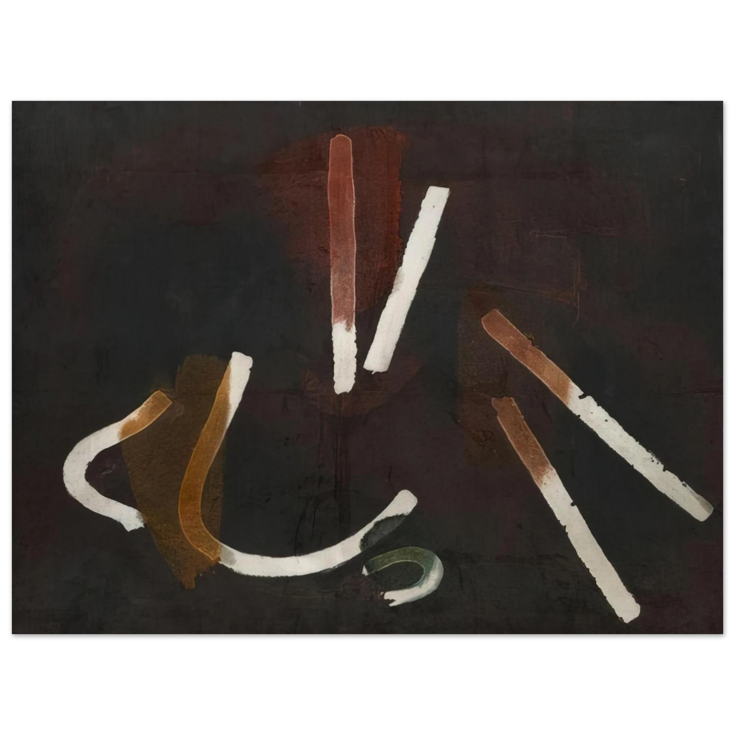 John Ferren - Composition Brun - 1933  75x100 cm / 30x40inches Fine Art Poster