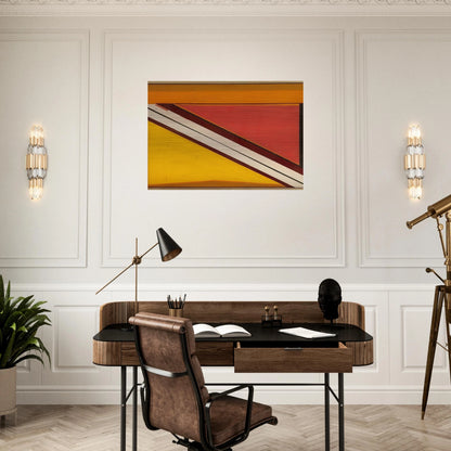 Diagonal 4 - 1963 - Larry Zox Brushed Aluminum Print - 70x100 cm / 28x40 inches | Larry Zox Aluminum Print | Larry Zox Prints