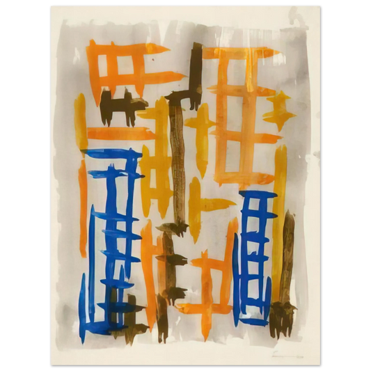 Gunther Forg - Untitled Gitterbild - 2001  75x100 cm / 30x40inches Fine Art Poster