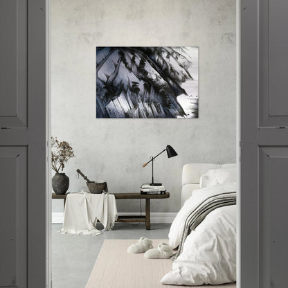 Cliffs of Darkness - Eyvind Earle Brushed Aluminum Print - 70x100 cm / 28x40 inches | Eyvind Earle Aluminum Print | Eyvind Earle Prints