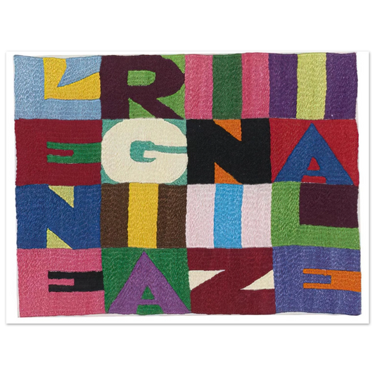 Alighiero Boetti - L ENERGIA INIZIALE 1989  75x100 cm / 30x40inches Fine Art Poster