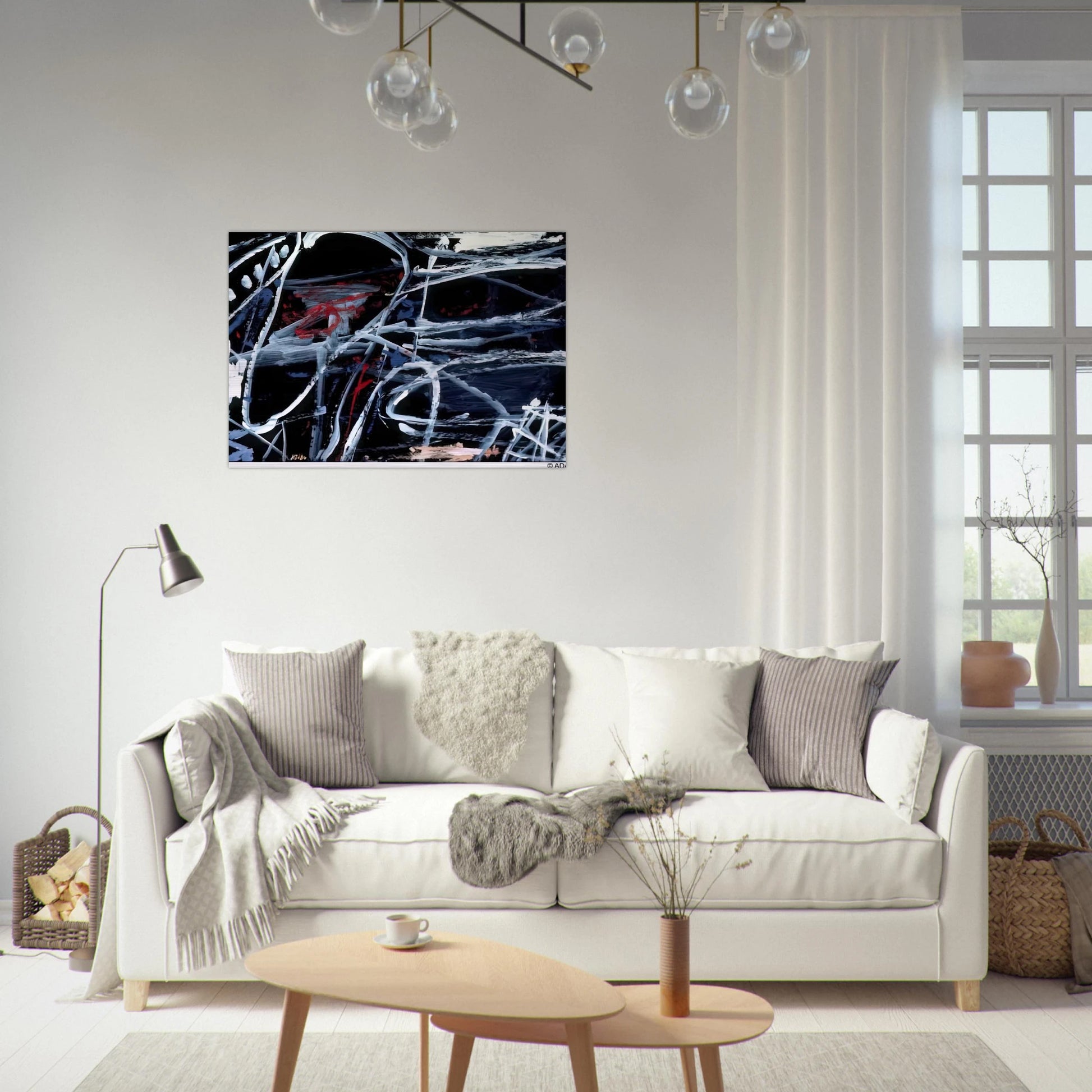 EPISODE - Jean Dubuffet Brushed Aluminum Print - 70x100 cm / 28x40 inches | Jean Dubuffet Aluminum Print | Jean Dubuffet Prints