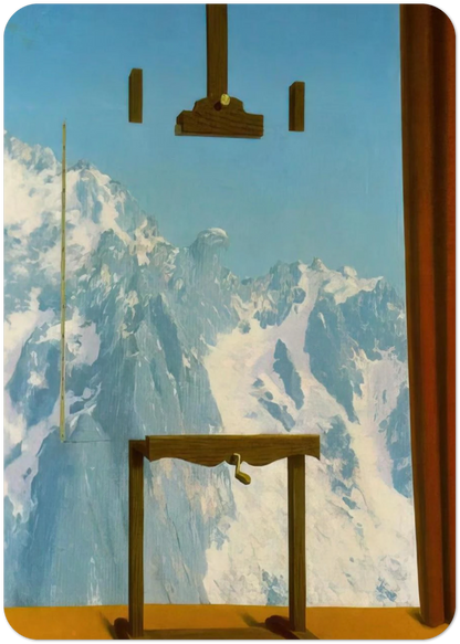 CALL OF PEAKS 1943 By Rene Magritte Pack of 10 Post Cards | Rene Magritte Post Cards | A6 (10.5 x 14.8 cm) - 4.1 x 5.8 inches