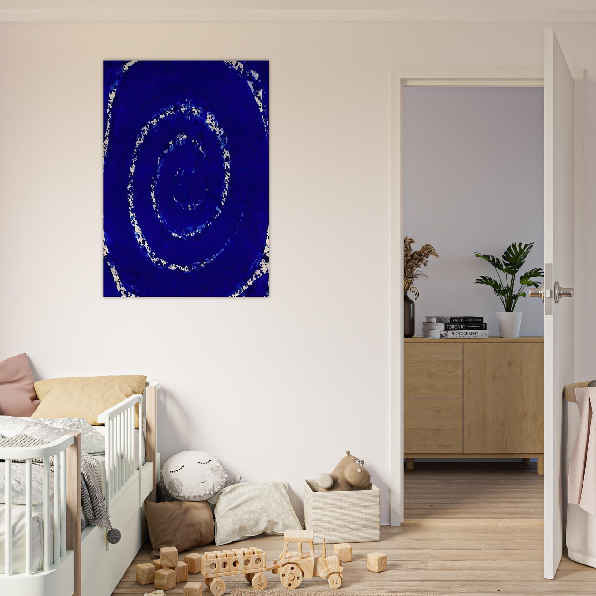 Blue Sky Painting - Sam Francis Brushed Aluminum Print - 70x100 cm / 28x40 inches | Sam Francis Aluminum Print | Sam Francis Prints