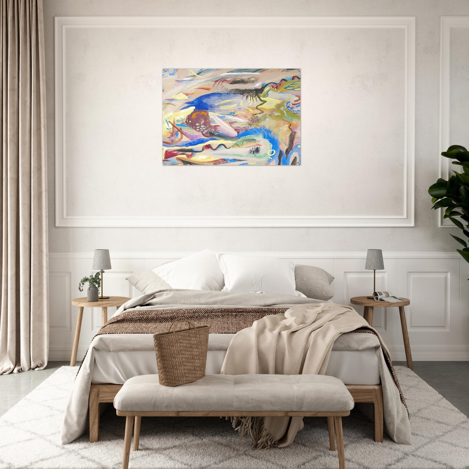 SINFONIE XIII 1913 - Rudolf Bauer Acrylic Print - 70x100 cm / 28x40″ inches