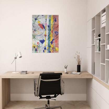 Untitled  EXP-SF-58-08-82  - Sam Francis Brushed Aluminum Print - 70x100 cm / 28x40 inches | Sam Francis Aluminum Print | Sam Francis Prints