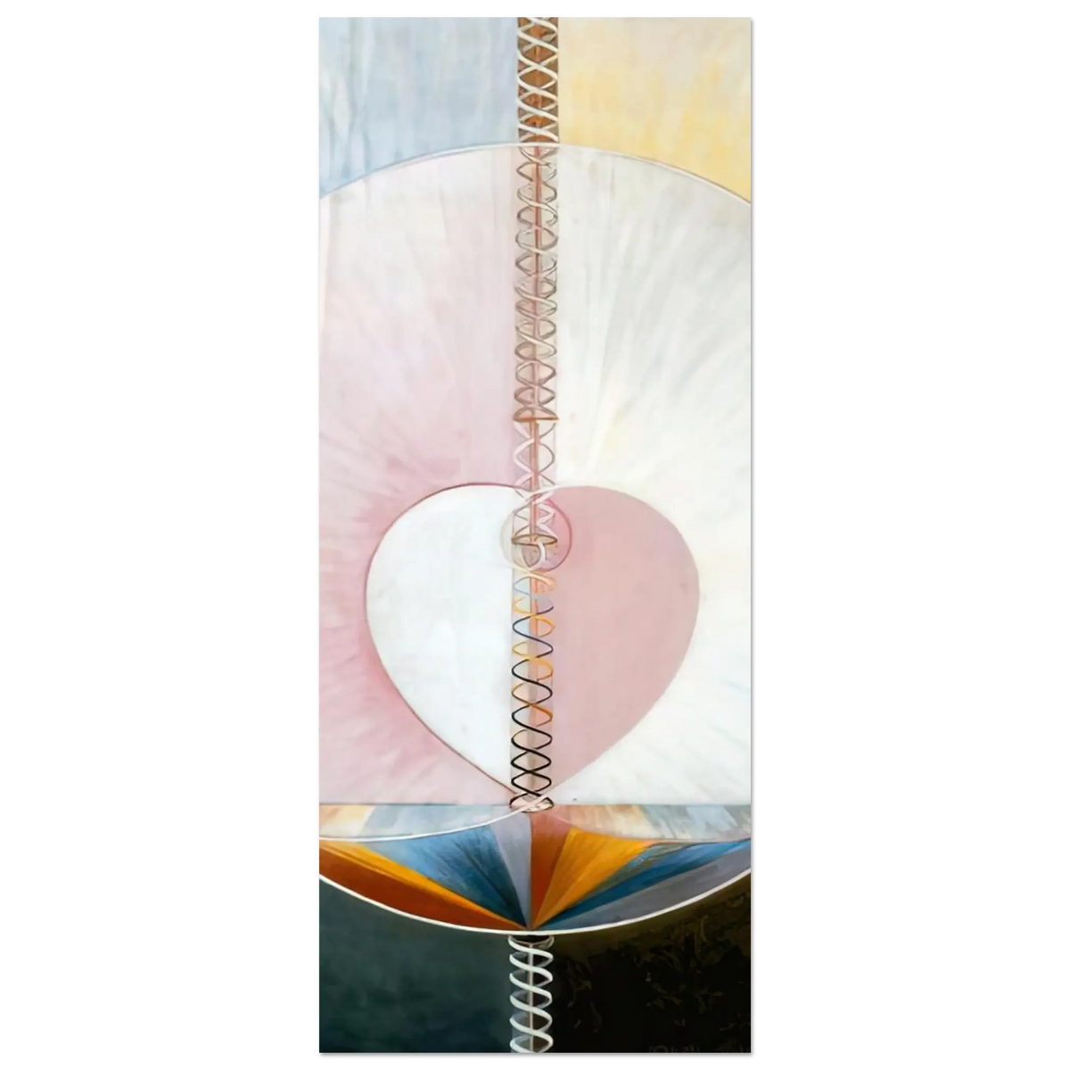 Hilma af Klint - WHAT A HUMAN BEING IS 1910 Wall art - 40x40 cm / 16x16 Inches - Fine Art Poster - -