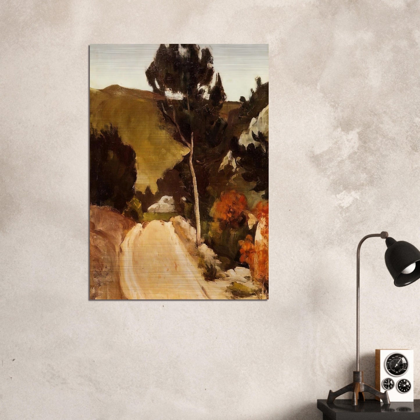 Road in Provence - Paul Cézanne Brushed Aluminum Print - 70x100 cm / 28x40 inches | Paul Cézanne Aluminum Print | Paul Cézanne Prints