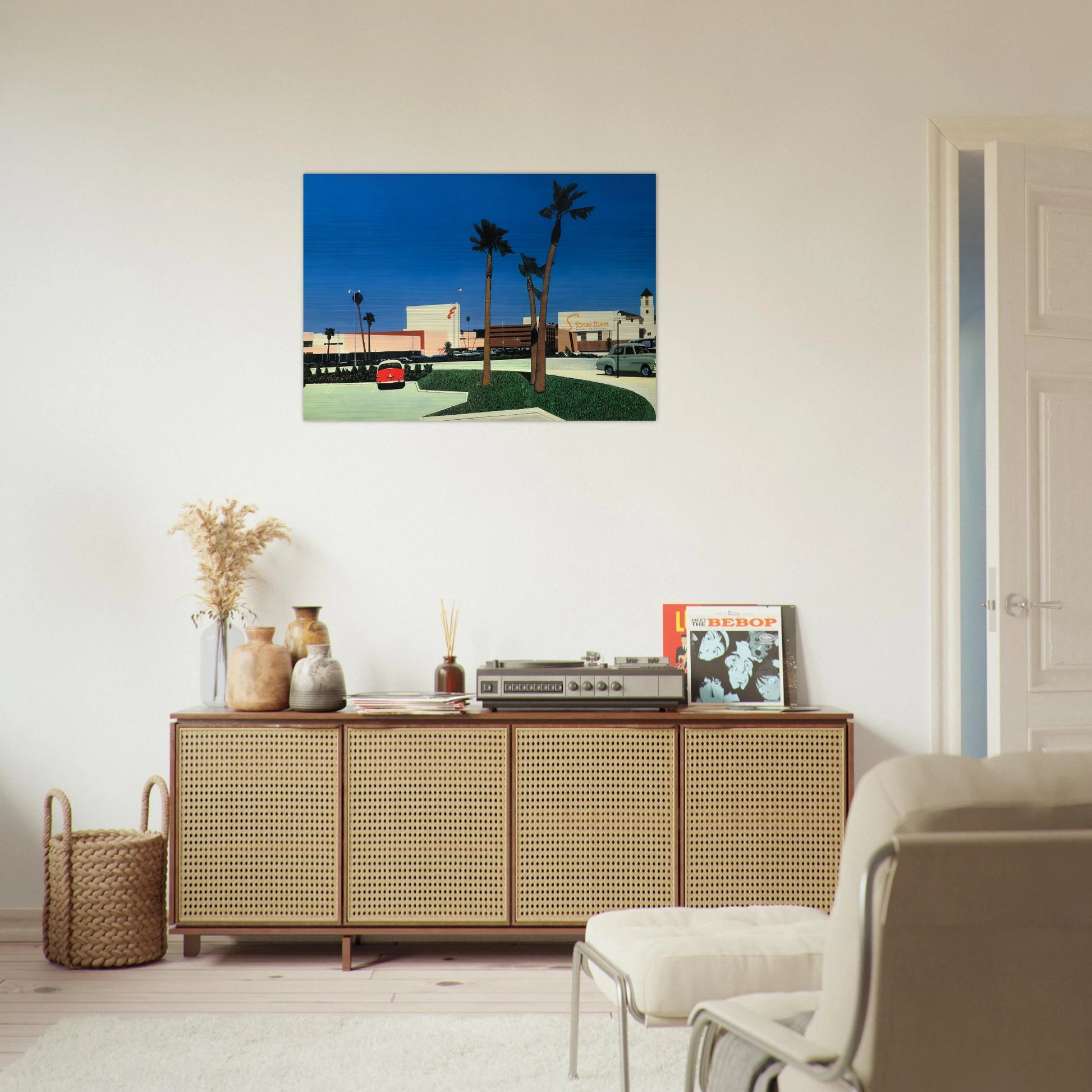 In the beginning Stonestown - Hiroshi Nagai Brushed Aluminum Print - 70x100 cm / 28x40 inches | Hiroshi Nagai Aluminum Print | Hiroshi Nagai Prints